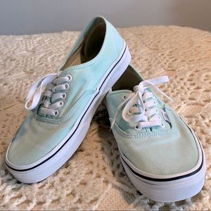 Mint Colored Vans Size 8